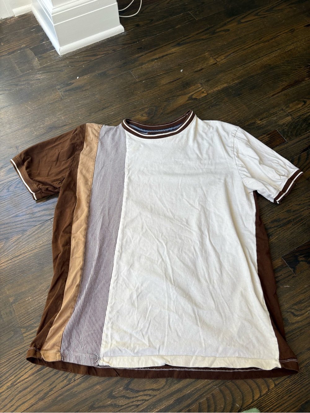Striped panel tshirt